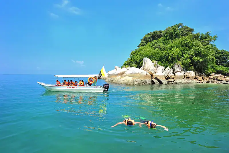 snorkeling and island hoping are the popular things to do in Pangkor Island