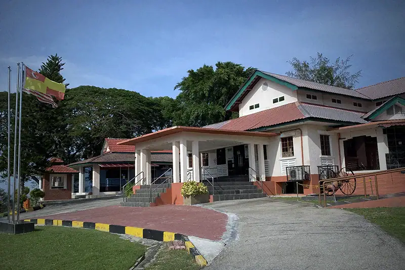 Museum building at Bukit Melawati, a top Kuala Selangor historical place