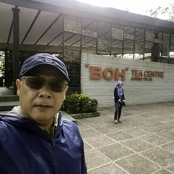 local guide Anuar at BOH Tea Centre Sungai Palas in Cameron Highlands, Malaysia