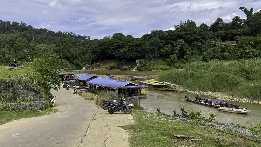 Entrance jetty to Taman Negara Pahang at Kuala Tahan village