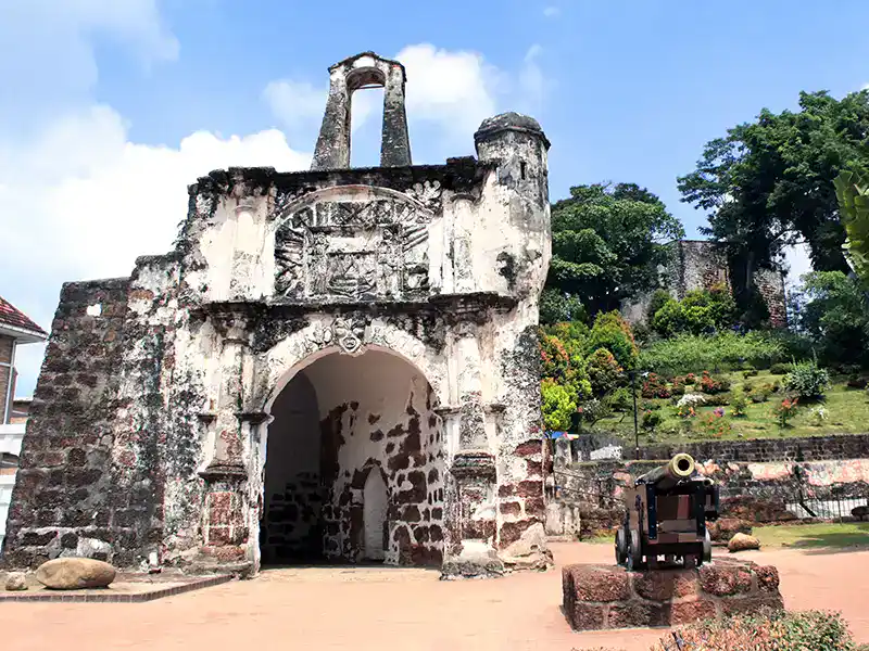 A Famosa Portuguese fort ruins in Malacca