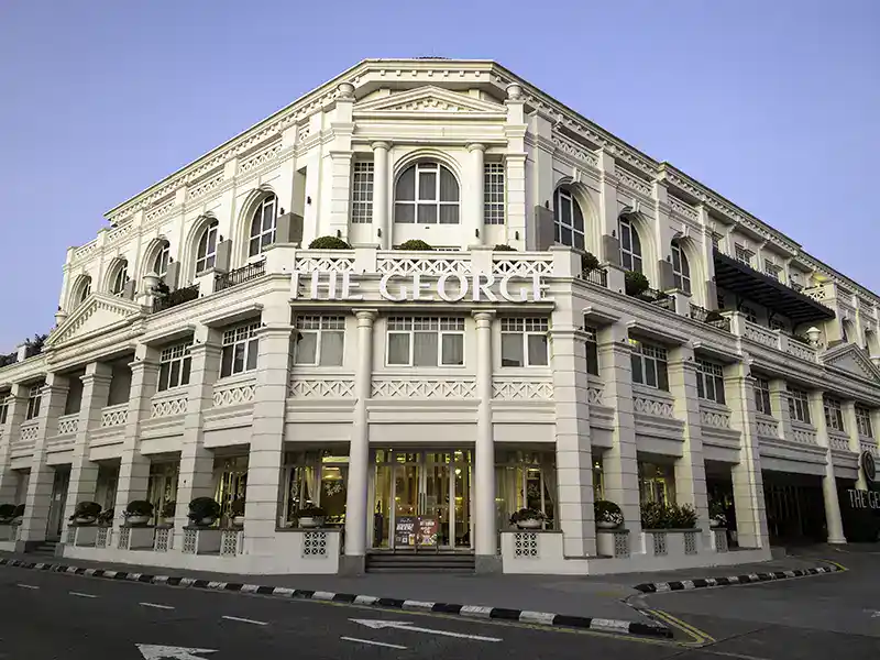 Colonial-era building in George Town Penang showcasing historic architecture