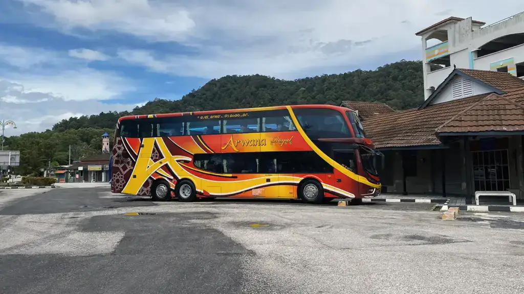 Lumut bus station where buses from Kuala Lumpur arrive before transferring to Pangkor Island ferry